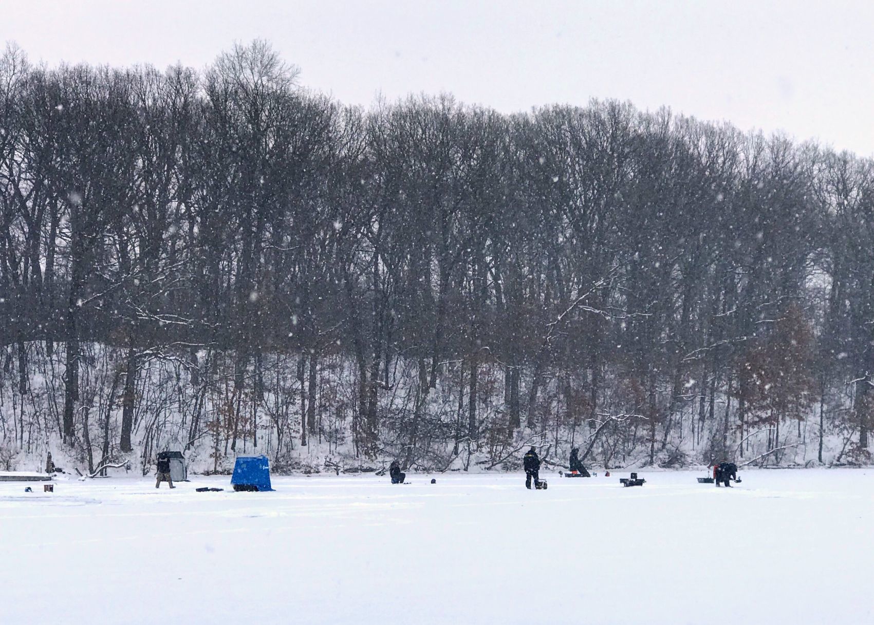 Ice fishermen